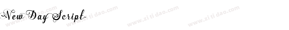 New Day Script字体转换